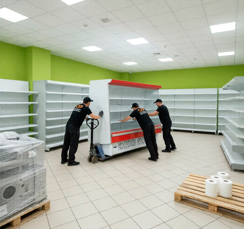Переезд магазина в Бикине